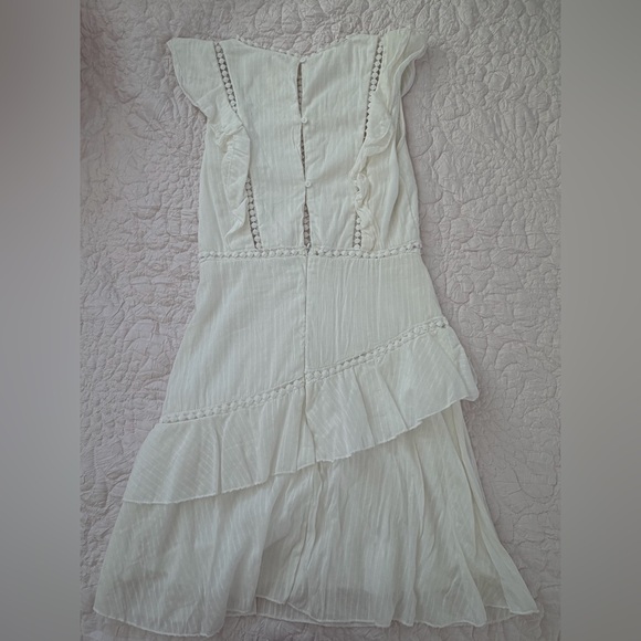 Lulu's Cream Ruffled Mini Dress - Picture 2 of 3
